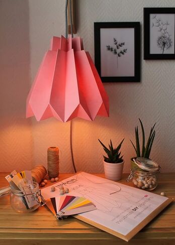 Origami Pendant light in Paper - DIY in Saudi Arabia