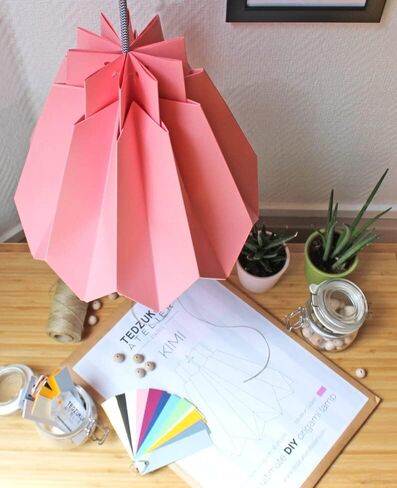 Origami Pendant light in Paper - DIY in Saudi Arabia