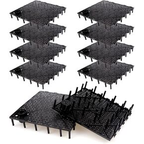 10 PCS Aquarium Divider Tray Fish Tank Grid Aquarium Filter Bottom for Fish Tank Isolation