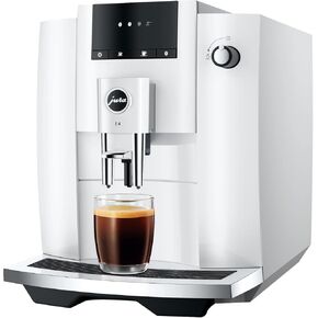 Jura E4 Automatic Coffee Machine (Piano White)
