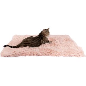 Best Friends by Sheri Calming Shag Fur Pet Throw Blanket, Cotton Candy Pink, 30"x40"