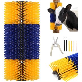 1Pack Livestock Scratch Brushes, Large Soft Cow Scratcher, Goat Horse Scratching Post, Relieve Itching on the Back of Livestock, Massage Brush for Horses, Sheep, Deer