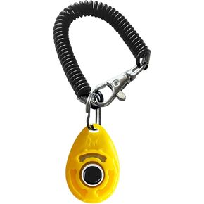 Dog Training Clicker with Adjustable Wrist Strap - Positive Reinforcement Pet Training Clicker for Dogs, Cats, and Puppies (Pink)