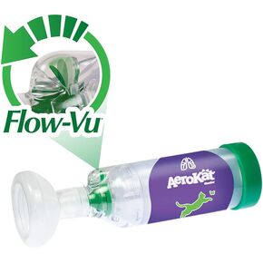 The Original Feline Aerosol Chamber Inhaler Spacer for Cats and Kittens with Exclusive Flo-Vu Indicator