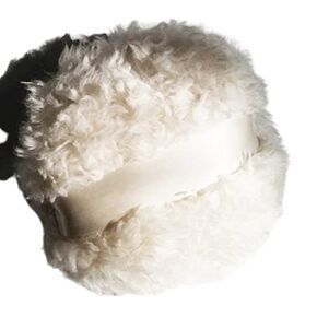 Teddy Bear Oatmeal Fluffy Fleece Powder Puff for Dusting Powder Large 4-5 inches