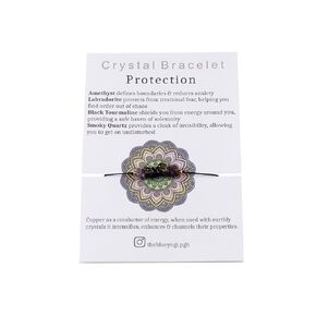 Healing Bracelet with Reiki Infused multiple gemstones and copper - Wish Bracelet with Tie closure (Depression Crystal)