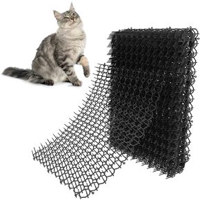 Hmyomina 16 x 13 Inch Cat Scat Mat with Spikes Outdoor/Indoor, Cat Deterrent Mat (10 Pack)