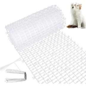 13ft x 12in Scat Mat for Cats, Cat Spike Mat, Anti-Cats Deterrent Mat, Cat Repellent Mat, Cat Digging Stopper Prickle Strip for Indoor Outdoor Sofa Furniture with Spikes
