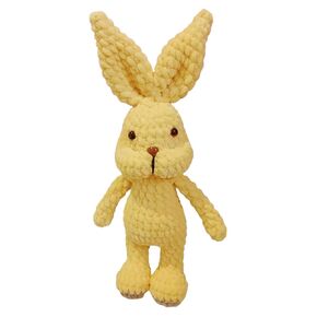 Crochet Bunny Plush Toys Stuffed Animals Plush Toy 12.59"/32cm Small Stuffed Animals Soft Plushies Stuffed Animals Crochet Plush Toys for Boys and Girls Amigurumi Funny Bunny (Model 6)