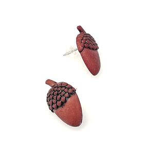 Acorn Stainless Steel Post Earrings