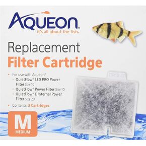 (2 Boxes) Aqueon 06084 Filter Cartridge, Medium, 3-Pack Each