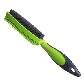 Rubber Pet Hair Removal Brush for Couch Clothes Dog Cat Pet Hair Carpet, Also Used as Dog Cat Bath Brush with Massage Effect (orange)