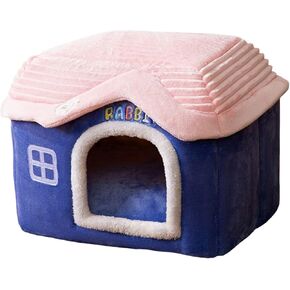 Dog Houses Soft Indoor Enclosed Tent Huts Warm Cave Dog Kennel House Type Winter Warm Small Dog Teddy Four Seasons Universal Removable and Washable Dog House Cat Nest Bed Pet Supplies