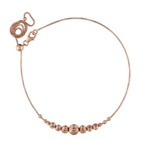 Solid 14k Gold Plated, 925 Sterling Silver, Moon-Cut Rounds Beads, Adjustable Bolo Slider Chain 20 Inch, Handmade Minimalist, Boho, Women Jewelry, Gift