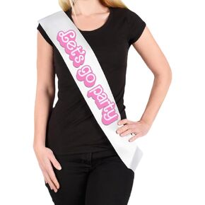 Custom Lets Go Party Sash and President Sash. Perfect for Celebrations and Events (Prime President)