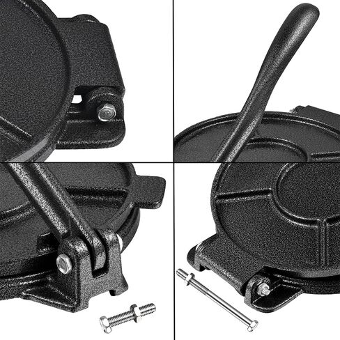 Tortilla Press, Tortilla Maker, Heavy Duty Tortilla maker press, Flour Tortilla press, Tortilla press,Tortilla maker press（Include 100 Pcs Parchment Paper and a Dough Scraper)7.5IN in Saudi Arabia