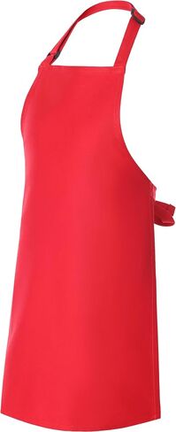 Kids Cotton Apron, Cooking Apron with Adjustable Neck Strap (Youth, White) in Saudi Arabia