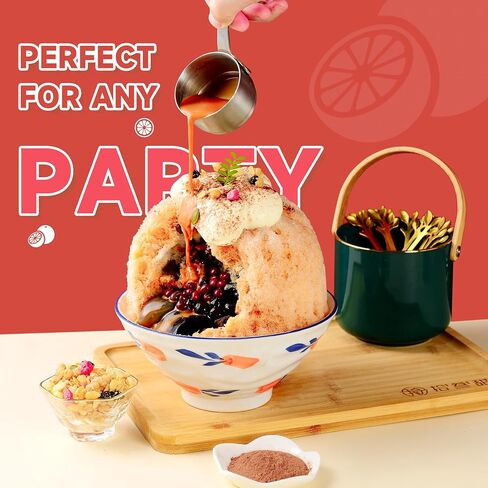 Shaved Ice Machine - Snow Cone Machine Equipped With Stainless Steel Blade Adjustment Knob to Freely Adjust the Thickness of the Snowflakes and 2 Reusable Plastic Ice Mold Cup in Saudi Arabia