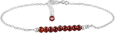 سوار الكاحل من حجر القمر للمجوهرات النسائية، حجر الميلاد الطبيعي، خرز الأحجار الكريمة، خلخال أنيق مصنوع يدويًا 9 بوصة + 1.25 بوصة، جولات 3 مم، بلورات طاقة الشاكرا، سلسلة مطلية بالفضة in Kuwait