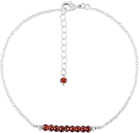 سوار الكاحل من حجر القمر للمجوهرات النسائية، حجر الميلاد الطبيعي، خرز الأحجار الكريمة، خلخال أنيق مصنوع يدويًا 9 بوصة + 1.25 بوصة، جولات 3 مم، بلورات طاقة الشاكرا، سلسلة مطلية بالفضة in Kuwait