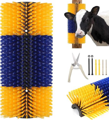 1Pack Livestock Scratch Brushes, Large Soft Cow Scratcher, Goat Horse Scratching Post, Relieve Itching on the Back of Livestock, Massage Brush for Horses, Sheep, Deer in Saudi Arabia