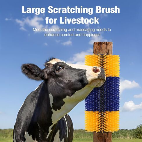 1Pack Livestock Scratch Brushes, Large Soft Cow Scratcher, Goat Horse Scratching Post, Relieve Itching on the Back of Livestock, Massage Brush for Horses, Sheep, Deer in Saudi Arabia