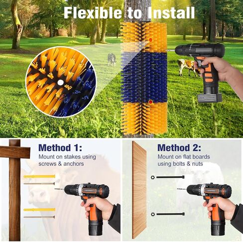 1Pack Livestock Scratch Brushes, Large Soft Cow Scratcher, Goat Horse Scratching Post, Relieve Itching on the Back of Livestock, Massage Brush for Horses, Sheep, Deer in Saudi Arabia