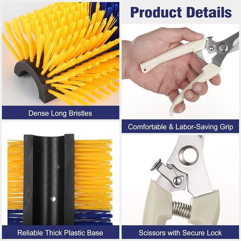 1Pack Livestock Scratch Brushes, Large Soft Cow Scratcher, Goat Horse Scratching Post, Relieve Itching on the Back of Livestock, Massage Brush for Horses, Sheep, Deer in Saudi Arabia