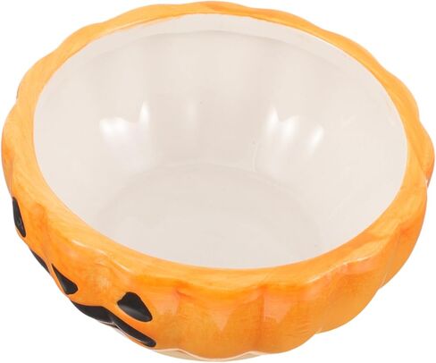 Guinea Pig Guinea Pig Hamster Food Plate Guinea Pig pet Accessories pet Feeder Hamster Water Bowl pet Supply Small Animal Feeding & Watering Supplies Food Rack Ceramics Pumpkin in Saudi Arabia