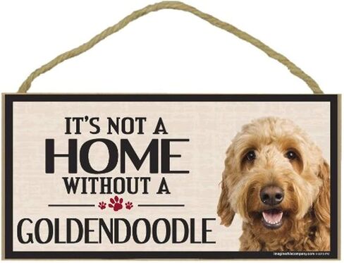 Wood Sign for Goldendoodle Dog Breeds in Saudi Arabia