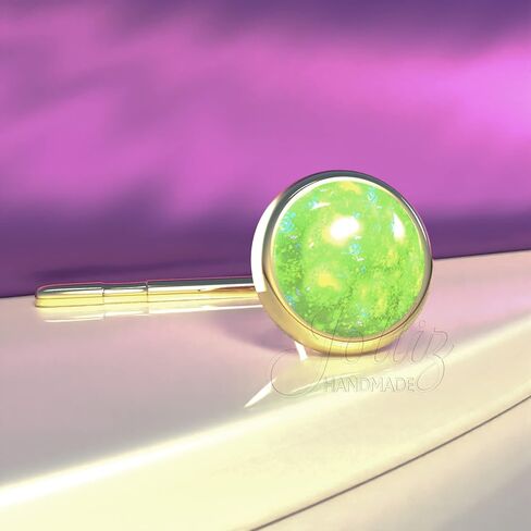 14k Gold Filled Nose Stud With White Opal - 22G L Shape Opal Nose Piercing Stud - 3mm Opal Nose Pin in Saudi Arabia