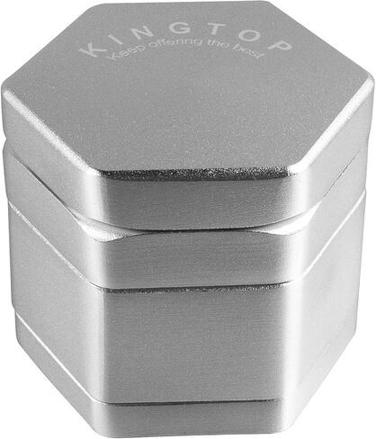 KINGTOP Grinder, 2.2" Magnetic Spice Grinder (Black) in Saudi Arabia