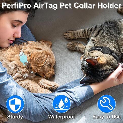 Reflective Airtag Cat Collar, Breakaway Cat Airtag Collar with Escape Buckle, Lightweight Cat Collar with Luminous Apple Air Tag Holder, Hidden GPS Tracker Holder for Cats, Kittens (Black, S) in Saudi Arabia