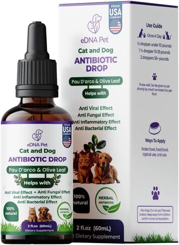 Herbal Supplements for Dogs & Cats | Dog & Cat Health Supplies Drops | Herbal Remedy with Cranberry, Respiratory & Cold Drop | 2 Fl.Oz in Saudi Arabia