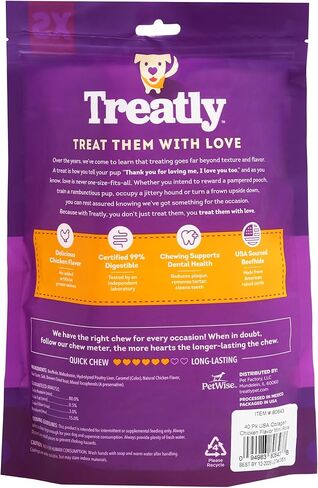 American Sourced Beefhide Mini Rolls 3-3.5" Dog Chew Treats - Chicken Flavor, 40 Count/1 Pack in Saudi Arabia