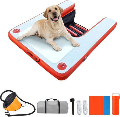 Inflatable Dog raft ramp, Water Sports Floating Platform, Swimming Pool Floating Ladder, Boat Dock ramp Ladder, Water Dog Ladder in Saudi Arabia