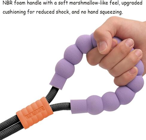 Hands Free Dog Leash, Shoulder or Waist Leash for Dog Walking, Comfortable Holding with NBR Foam Handle, Double Dog Rope Leash, Adjustable Dog Leash for Training Jogging Hiking(Black) in Saudi Arabia