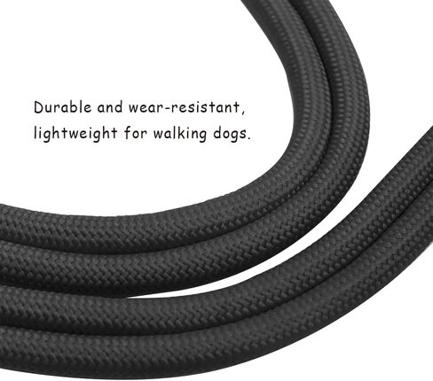 Hands Free Dog Leash, Shoulder or Waist Leash for Dog Walking, Comfortable Holding with NBR Foam Handle, Double Dog Rope Leash, Adjustable Dog Leash for Training Jogging Hiking(Black) in Saudi Arabia