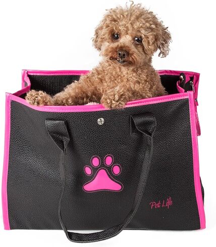 Pet Life Posh Paw Fashion Pet Carrier Purse - Designer Dog Carrier with built-in leash securer in Saudi Arabia