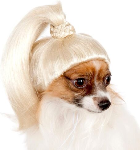 Pet Wig Blonde Ponytail, Small/Medium in Saudi Arabia