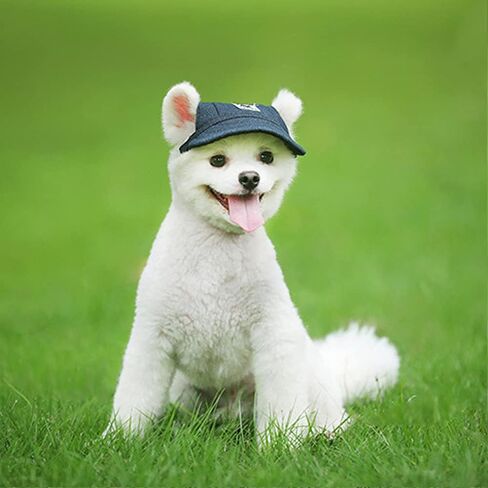 Leconpet Baseball Caps Hats with Neck Strap Adjustable Comfortable Ear Holes for Small Medium and Large Dogs in Outdoor Sun Protection (S, Colour Flower) in Saudi Arabia