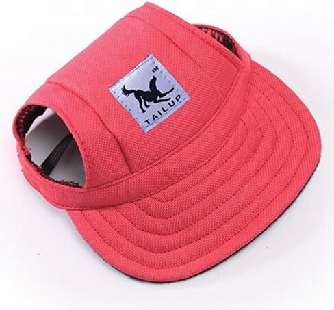 Leconpet Baseball Caps Hats with Neck Strap Adjustable Comfortable Ear Holes for Small Medium and Large Dogs in Outdoor Sun Protection (S, Colour Flower) in Kuwait
