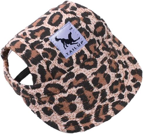 Leconpet Baseball Caps Hats with Neck Strap Adjustable Comfortable Ear Holes for Small Medium and Large Dogs in Outdoor Sun Protection (S, Colour Flower) in Saudi Arabia