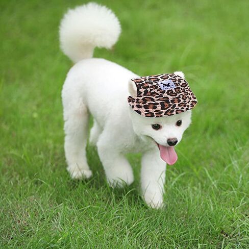 Leconpet Baseball Caps Hats with Neck Strap Adjustable Comfortable Ear Holes for Small Medium and Large Dogs in Outdoor Sun Protection (S, Colour Flower) in Saudi Arabia