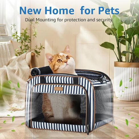 Lekebobor Pet Carrier with Wheels for Small Dogs and Cats,Airline Approved Rolling Pet Carrier with Telescopic Handle,Rolling Dog Cat Carrier,Grey in Saudi Arabia