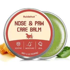 Dog Paw Balm | Dog Nose Balm | 2-in-1| Soothes, Heals, and Moisturizes Dry, Cracked Noses and Paws | Natural Plant Ingredients, Gentle and Safe - 2.12 Oz