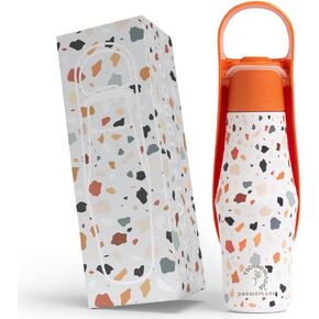 DOGGIEFLASK Dog Water Bottle by TECHNOWAGGS™ | 28 OZ Stainless Steel | Convenient Pet Water Dispenser | Leak Proof Bottle | Perfect for Travel, Walking, Hiking and Outdoor Activities
