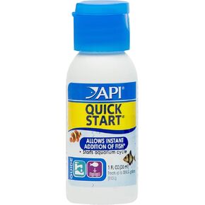 API QUICK START Freshwater and Saltwater Aquarium Nitrifying Bacteria 1-Ounce Bottle, Blues & Purples