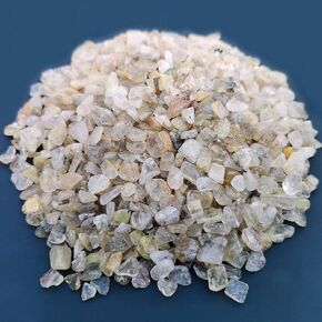 2 Pounds Titanium Crystal Tumbled Chips Stone Crushed Crystal Quartz Irregular Shaped Stones for Home Decorative Stones Vases Plants Succulents Cactus in Saudi Arabia