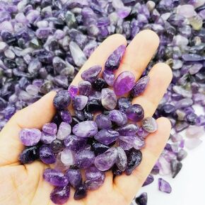 335g Garnet Tumbled Stone Chips Crushed Natural Crystal Quartz Garnet Chips Stones